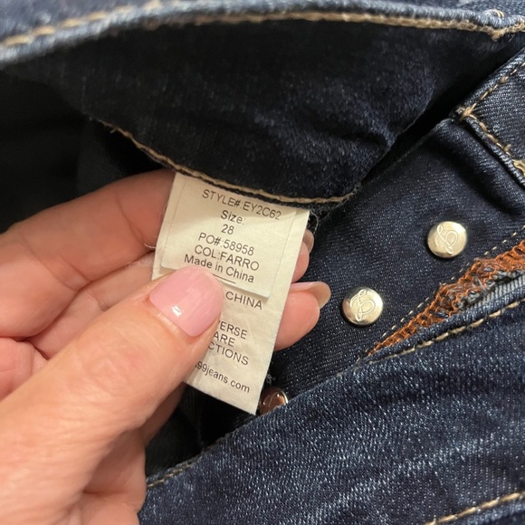 Anthropologie Level 99 Classic Blue Distressed Women Jeans Sz 28 - Picture 14 of 15